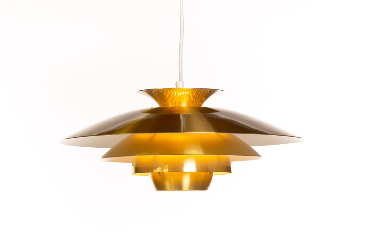 Detecteerbaar Onmiddellijk sociaal Vintage brass Jeka pendant lamp (*sold) - Vintage Furniture Base