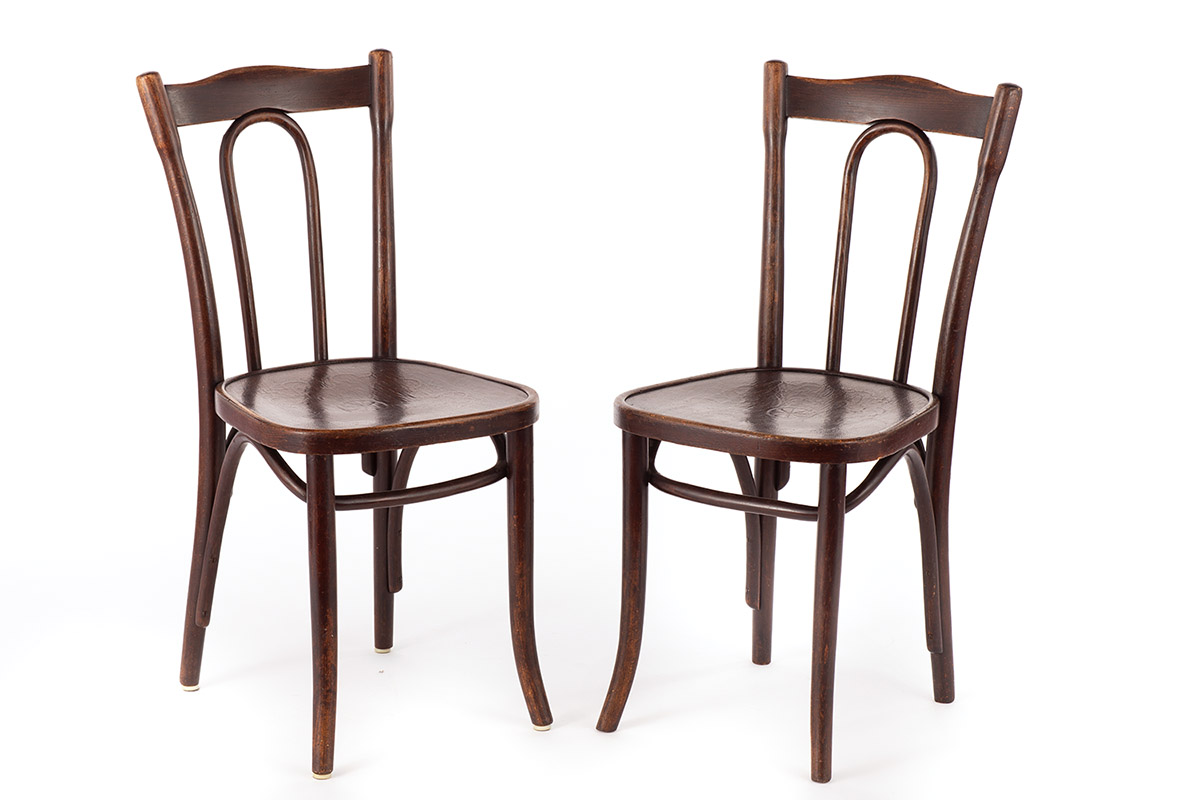 Pathologisch Korst Maan Vintage set of 2 Thonet bistro chairs, 1920's (Sold) - Vintage Furniture  Base